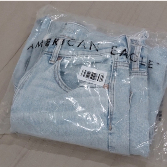 American Eagle Outfitters Strigid Super High Rise Baggy Straight Jeans - Picture 10 of 13